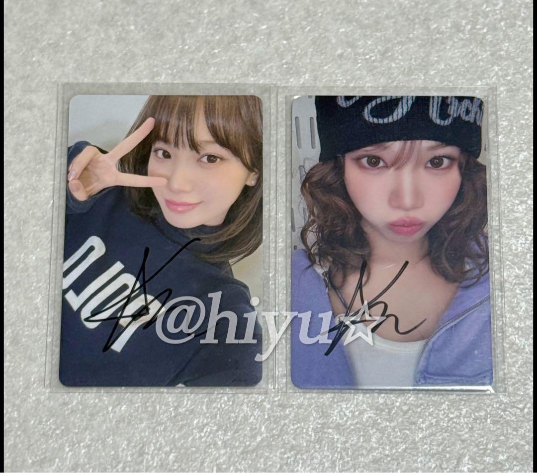 LE SSERAFIM SPAGHETTI 直筆サイン チェウォン 2種