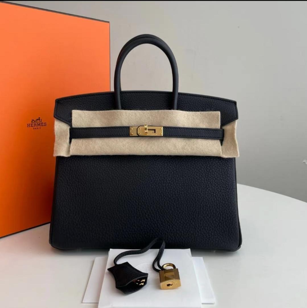 HERMES バーキン 25 ブラック ハンドバッグ