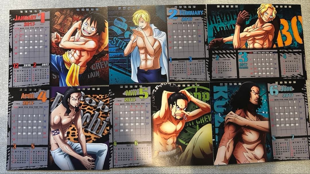 ワンピース BODYCalendar 2017