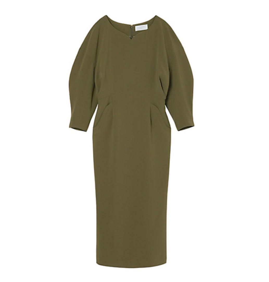 【最終価格】mame kurogouchi ドレス ワンピース カーキ