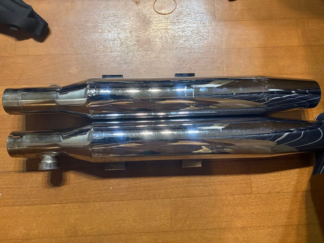 クロームワークス 3インチ テーパード スリップオン マフラー スポーツスター