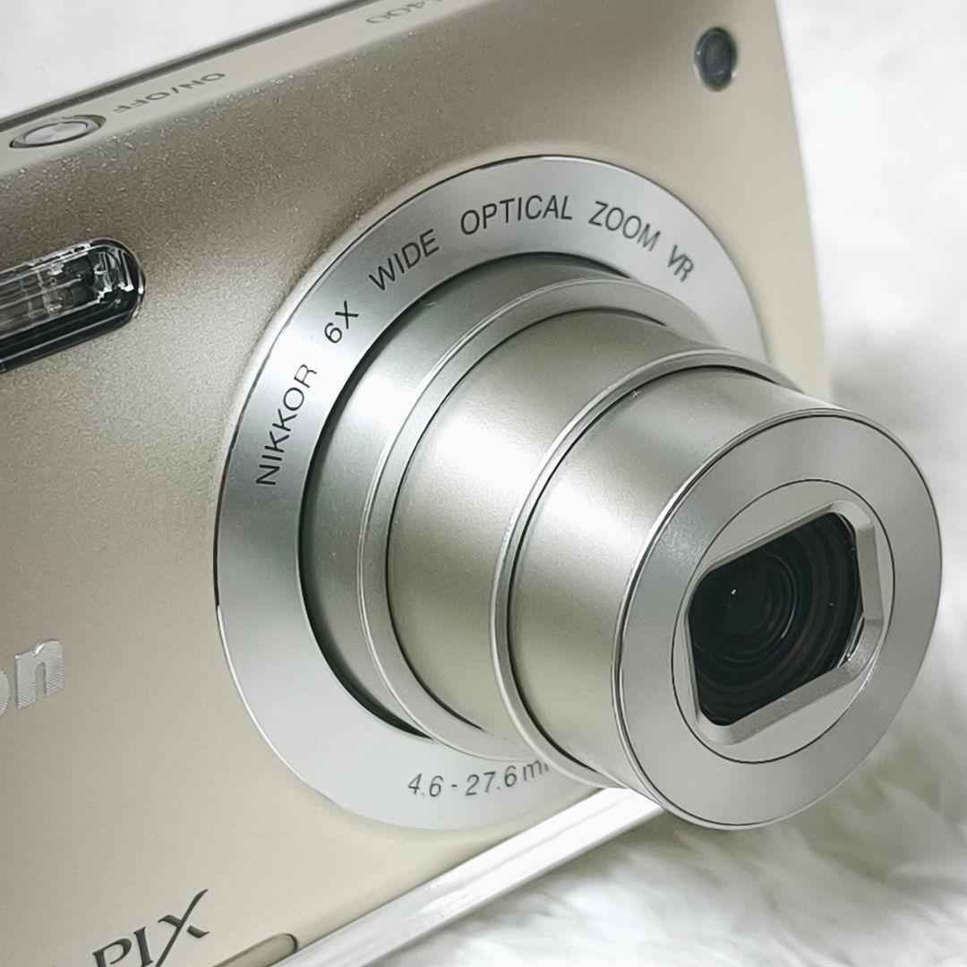 極美品✨NIKON COOLPIX S4400 シルバー コンデジ デジカメ