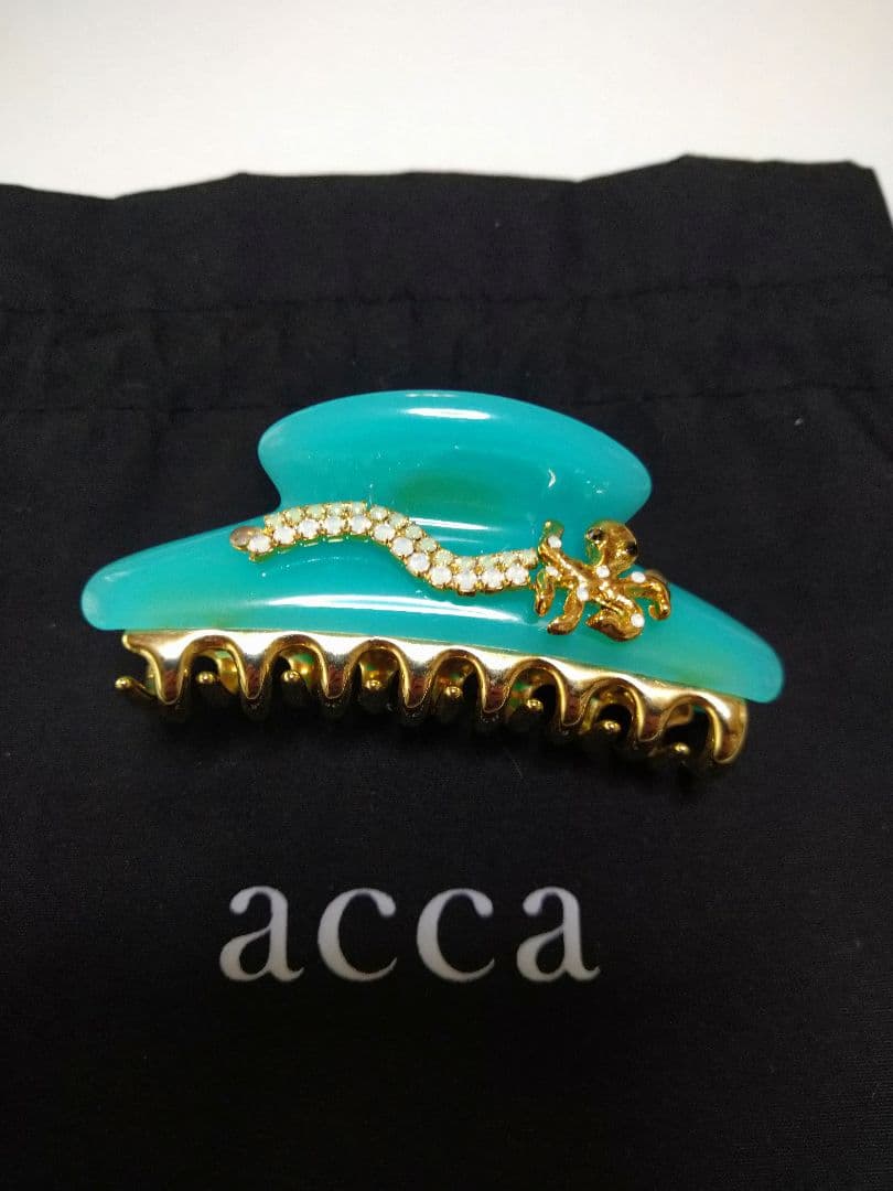acca ターコイズ ヘアクリップ 中型