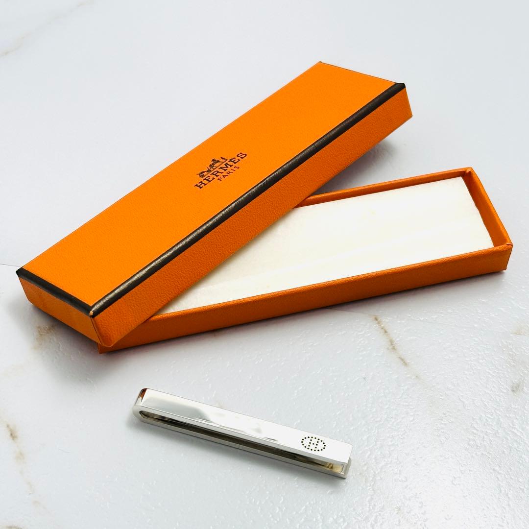 美品　HERMES　エヴリン　ネクタイピン　Ag925　シルバー
