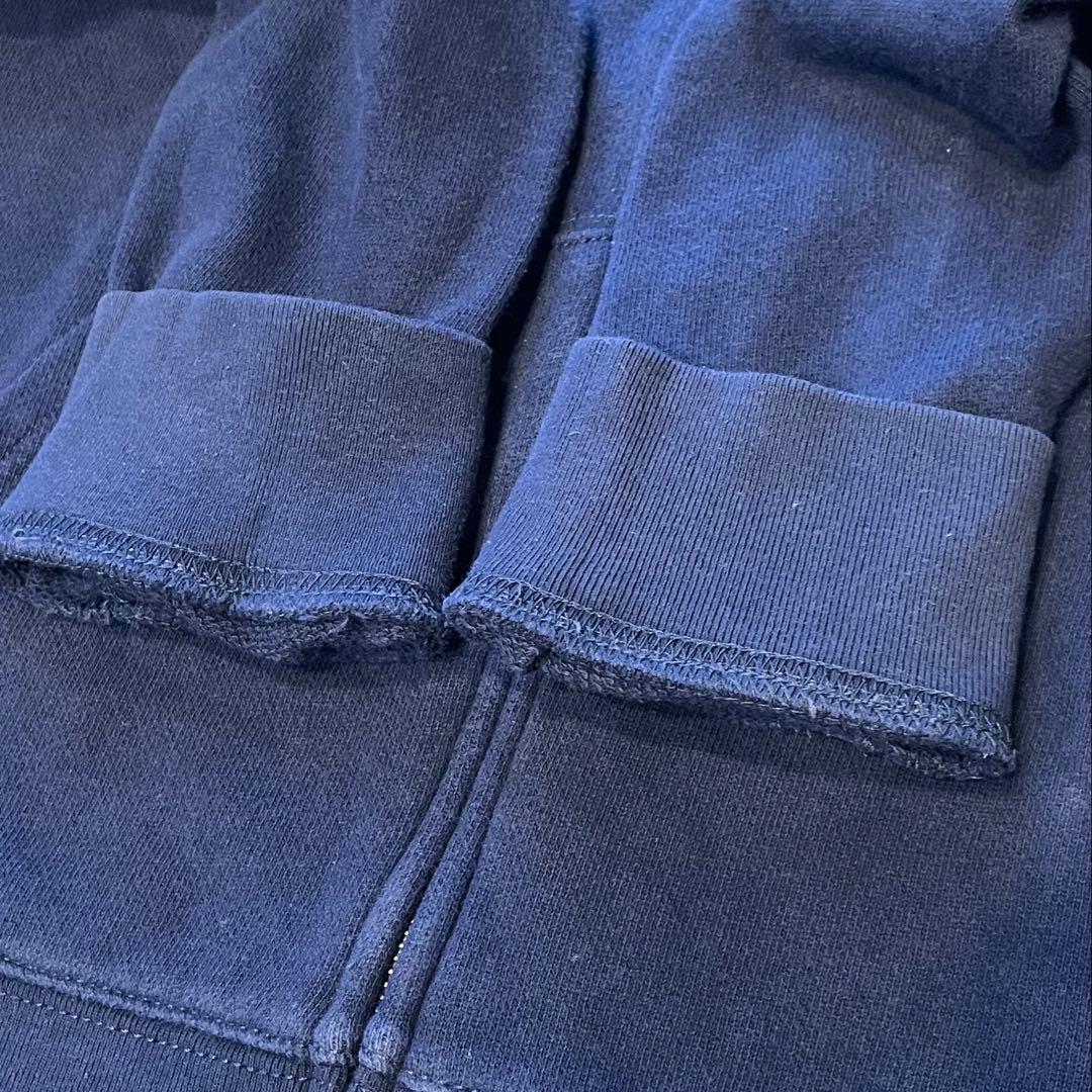 ラルフローレン ジップパーカー ビッグポニー ネイビー Y2K 星条旗