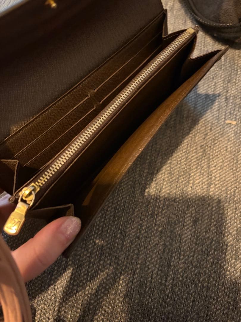 ヴィトン　長財布　ダミエ　VUITTON ポルトフォイユサラ