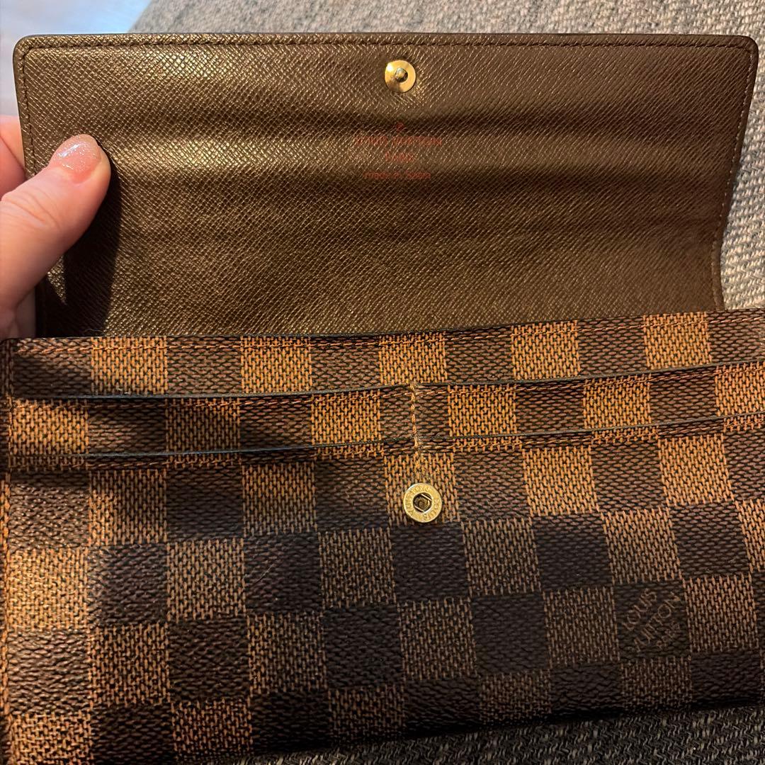 ヴィトン　長財布　ダミエ　VUITTON ポルトフォイユサラ