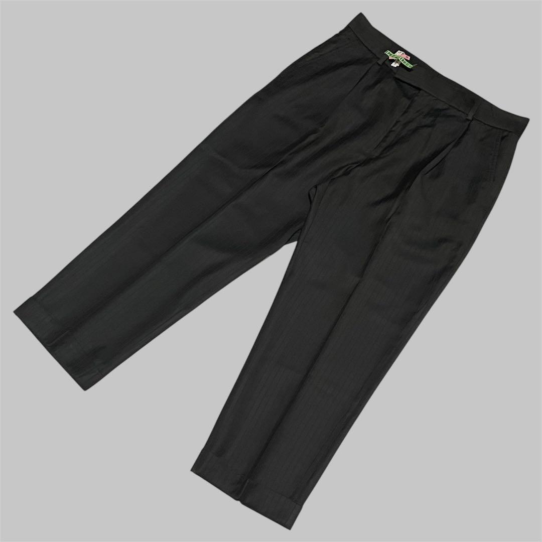 美品 ワコマリア Dormeuil ストライプ スラックス ワイド テーパード