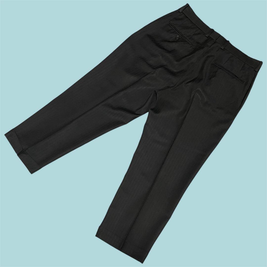 美品 ワコマリア Dormeuil ストライプ スラックス ワイド テーパード