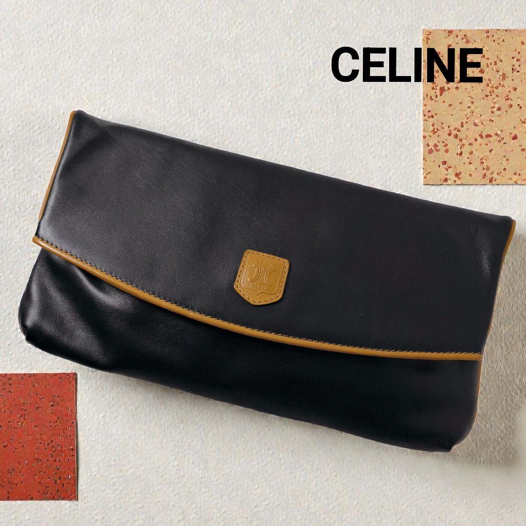 美品✨️ CELINE　セリーヌ　ヴィンテージ　フルレザー　クラッチバッグ