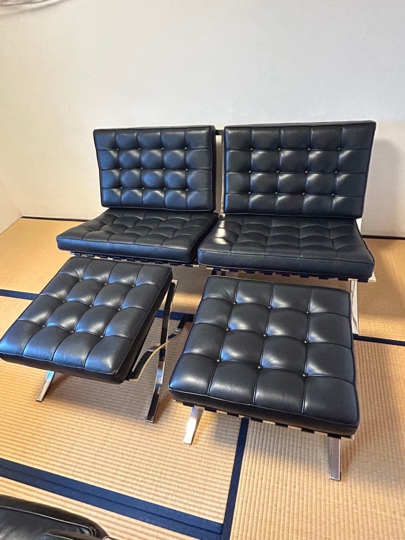 ✳︎carrem✳︎ E-Comfort バルセロナチェア　オットマン付き