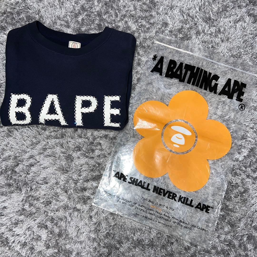 NIGO期00s BAPE ラインストーン　スワロフスキー　スウェット