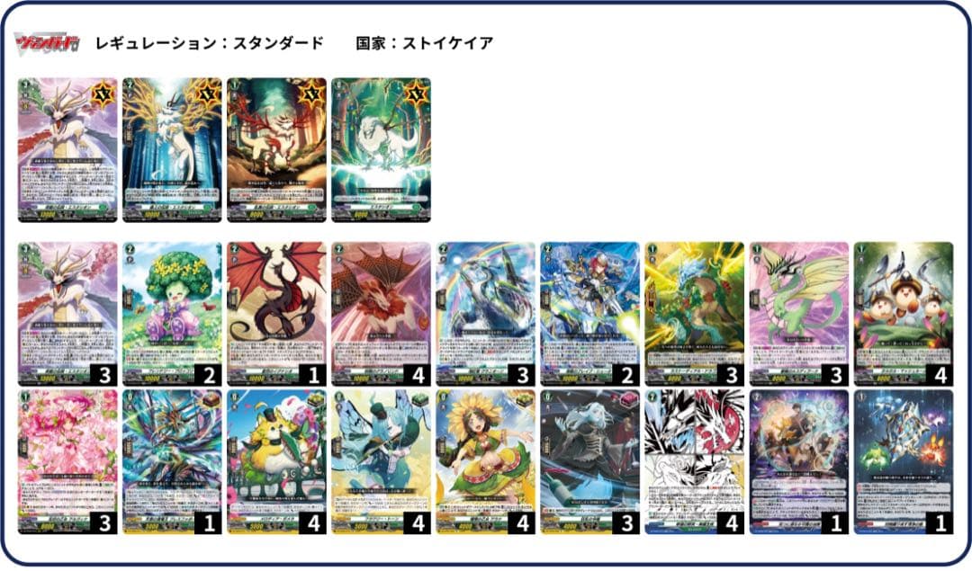 ヴァンガード ストイケイア　エスタシオン　デッキ