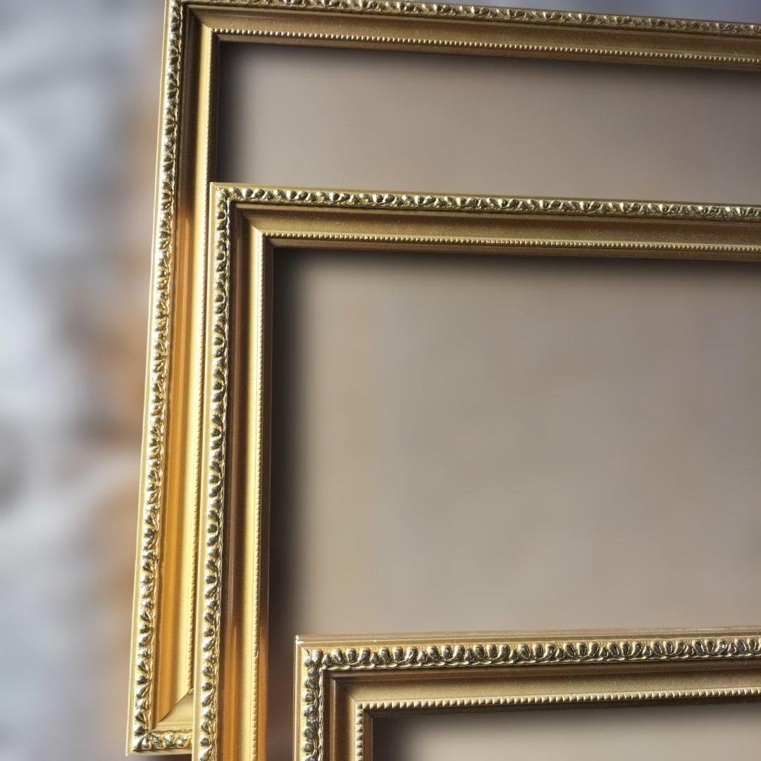 【未使用】ゴールド装飾フレーム3サイズセット