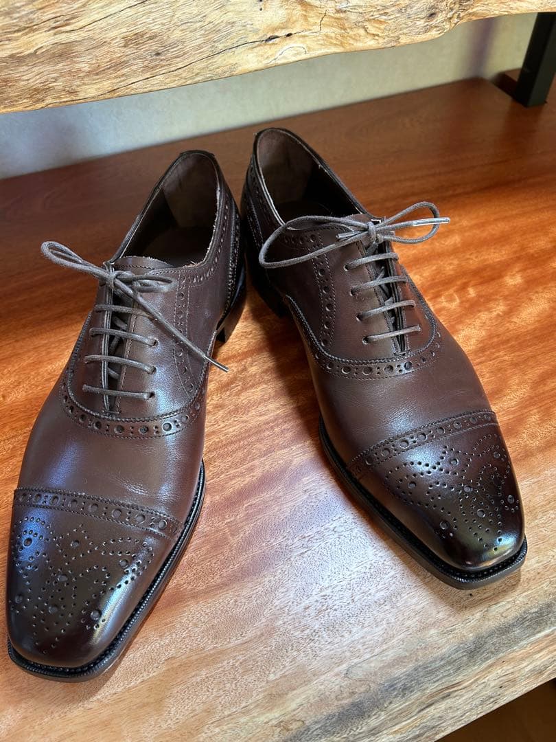 未使用品試着のみ　オリエンタルシューズ　ハンドソーントップグレード　UK7.5