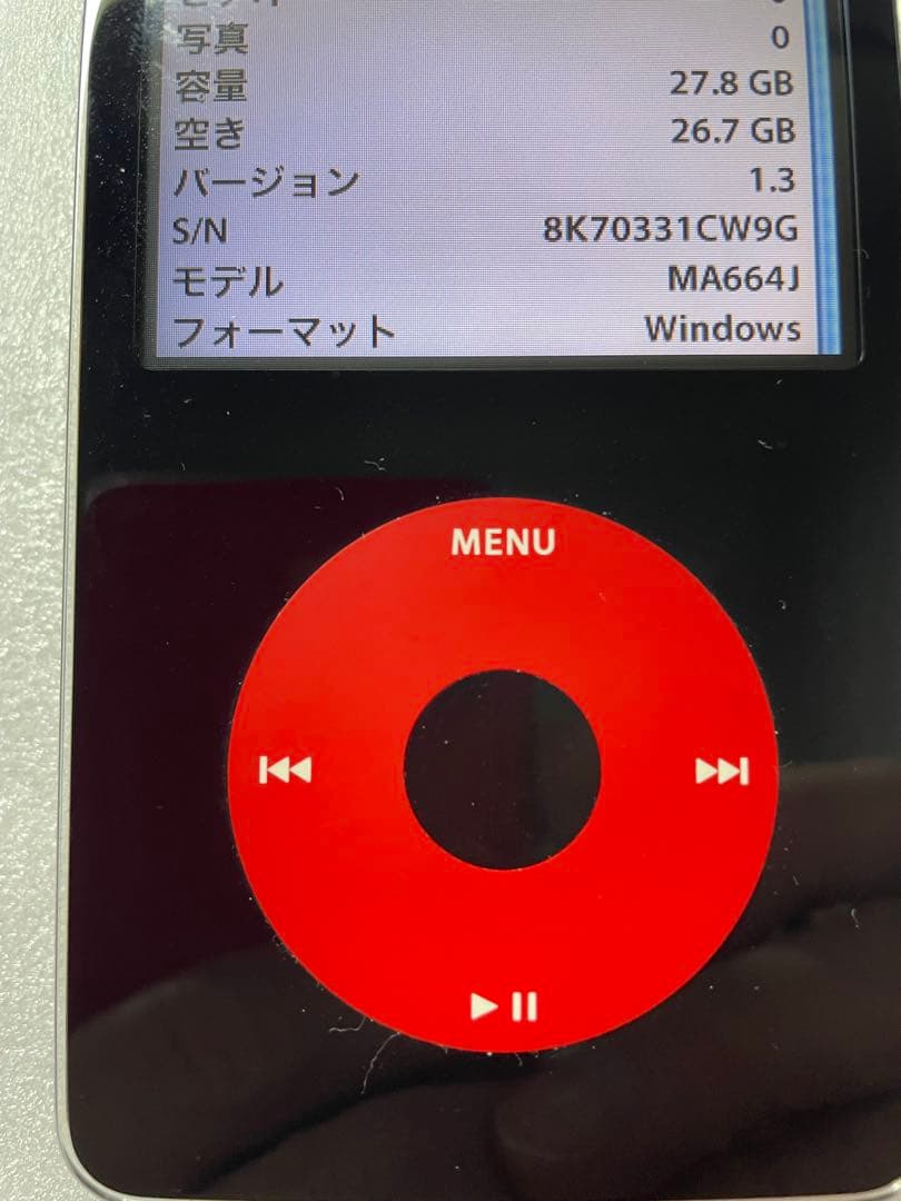 iPod classic 30GB U2モデル　MA664J 新品バッテリー