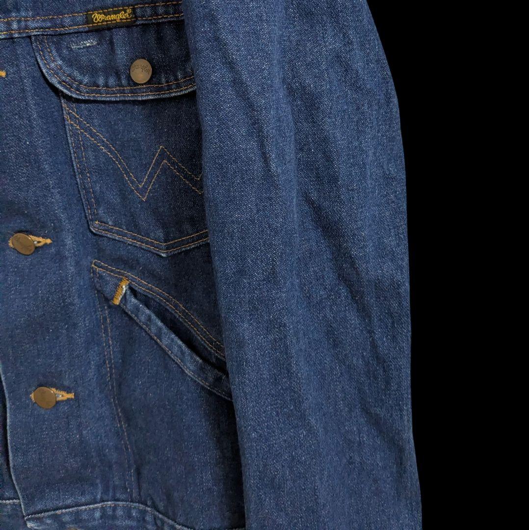 80sVintage　WRANGLER74126NV デニムジャケットUSA製