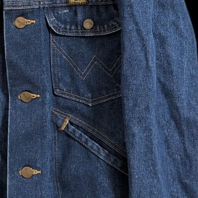 80sVintage　WRANGLER74126NV デニムジャケットUSA製