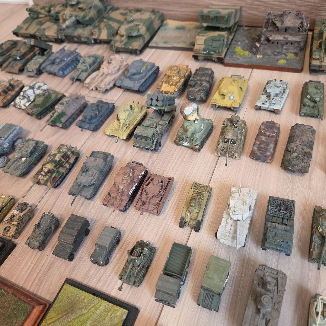 ジャンク【80点超・非売品BOX付】戦車・自衛隊車両 精密完成品まとめ WTM等
