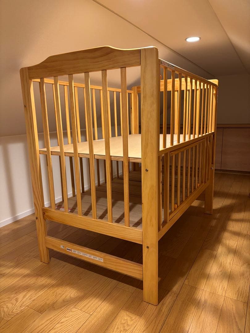 【ほぼ新品/実測済】カトージ ハイシート ベビーベッド 02399 欠品なし