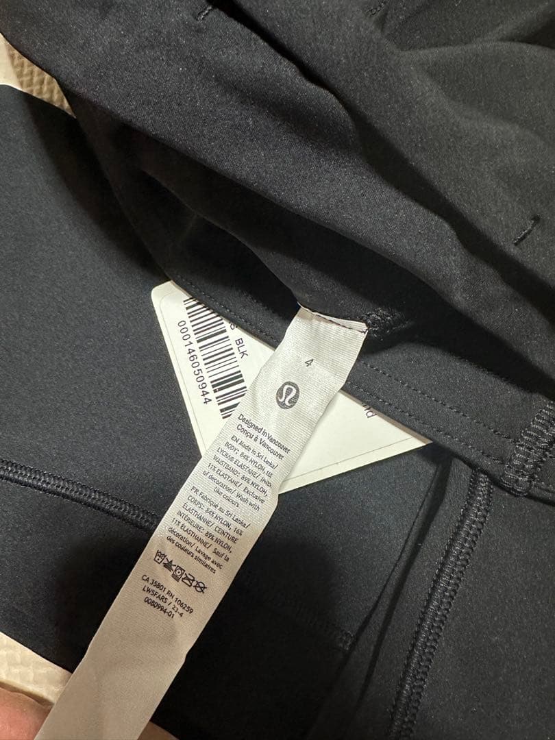 Lululemon ブラック レギンス サイズ4