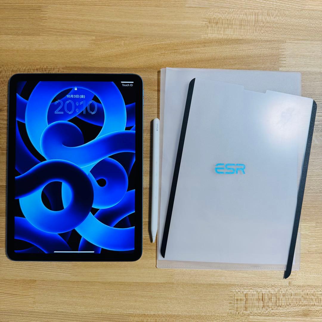 iPad Air 第5世代 64GB Wi-Fi ブルー 純正タッチペン付属