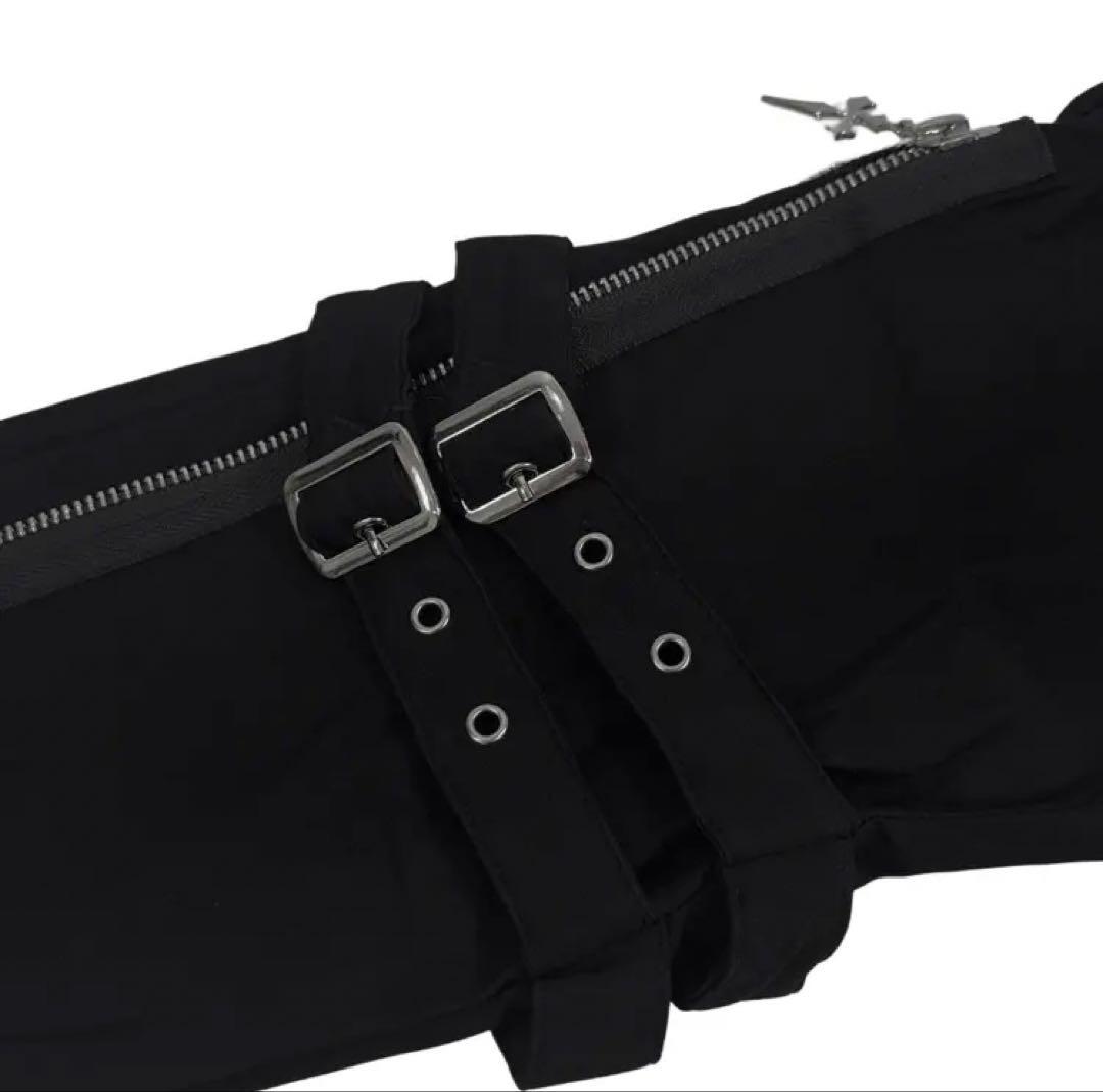 パンツ NieR ZIP SLIT CROSS DESIGN STYLISH PANTS