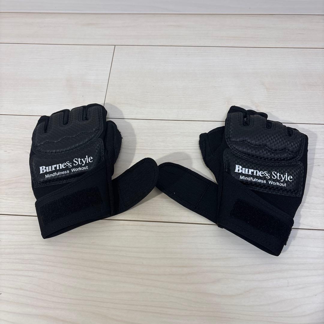 【美品】バーネススタイル キックボクシング グローブMシューズ M ブラック