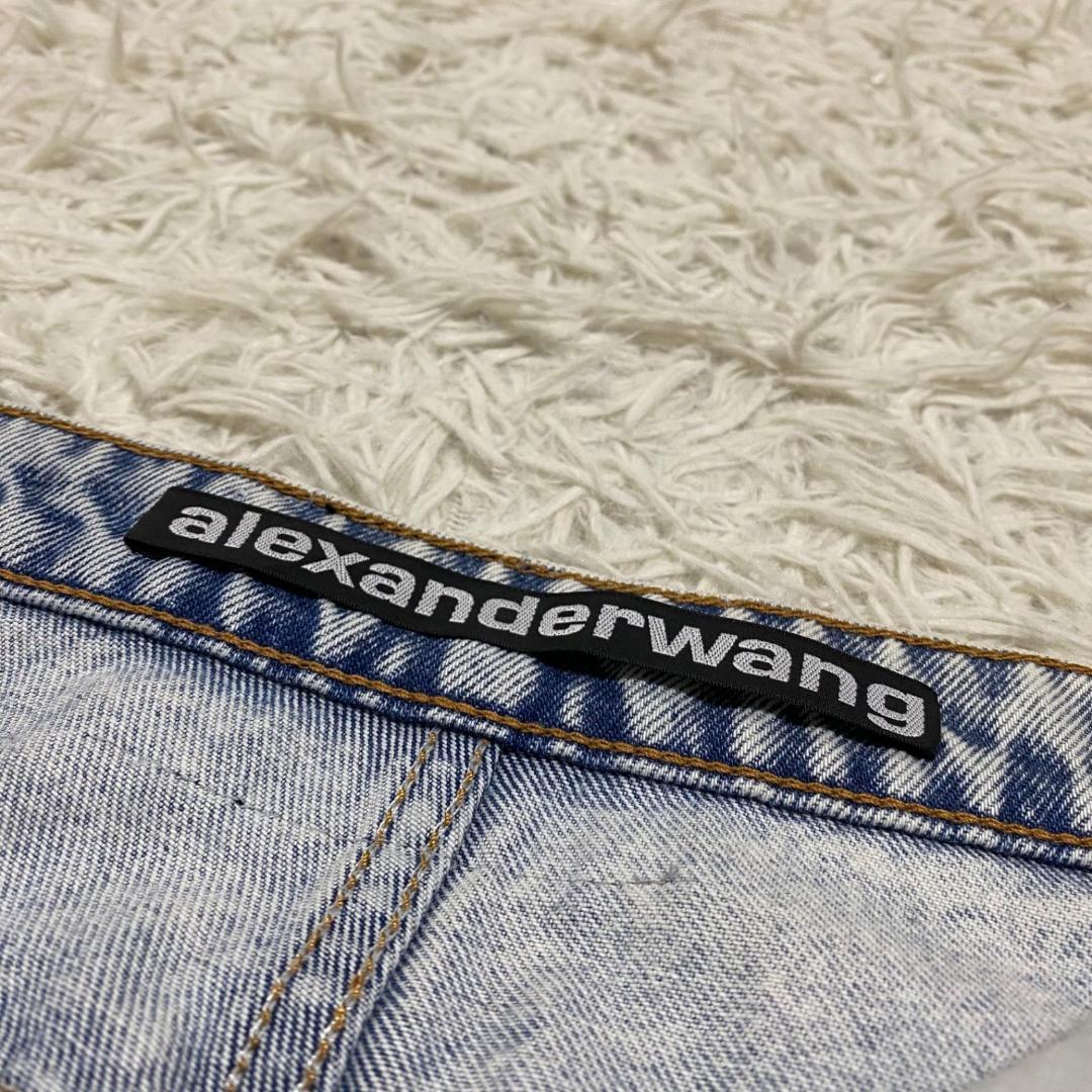 良品✨アレキサンダーワン ラインストーンデニムスカート サイズ26