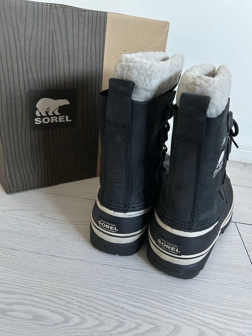 ☆美品☆スノーブーツ 26cm SOREL CARIBOU 防水 ブラック