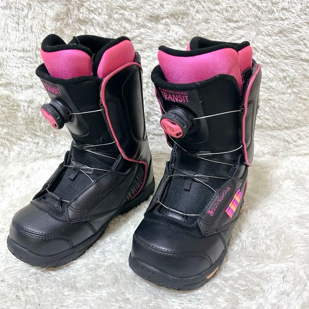 K2 TRANSIT スノーボードブーツ ブラック　ピンク　BOA　23