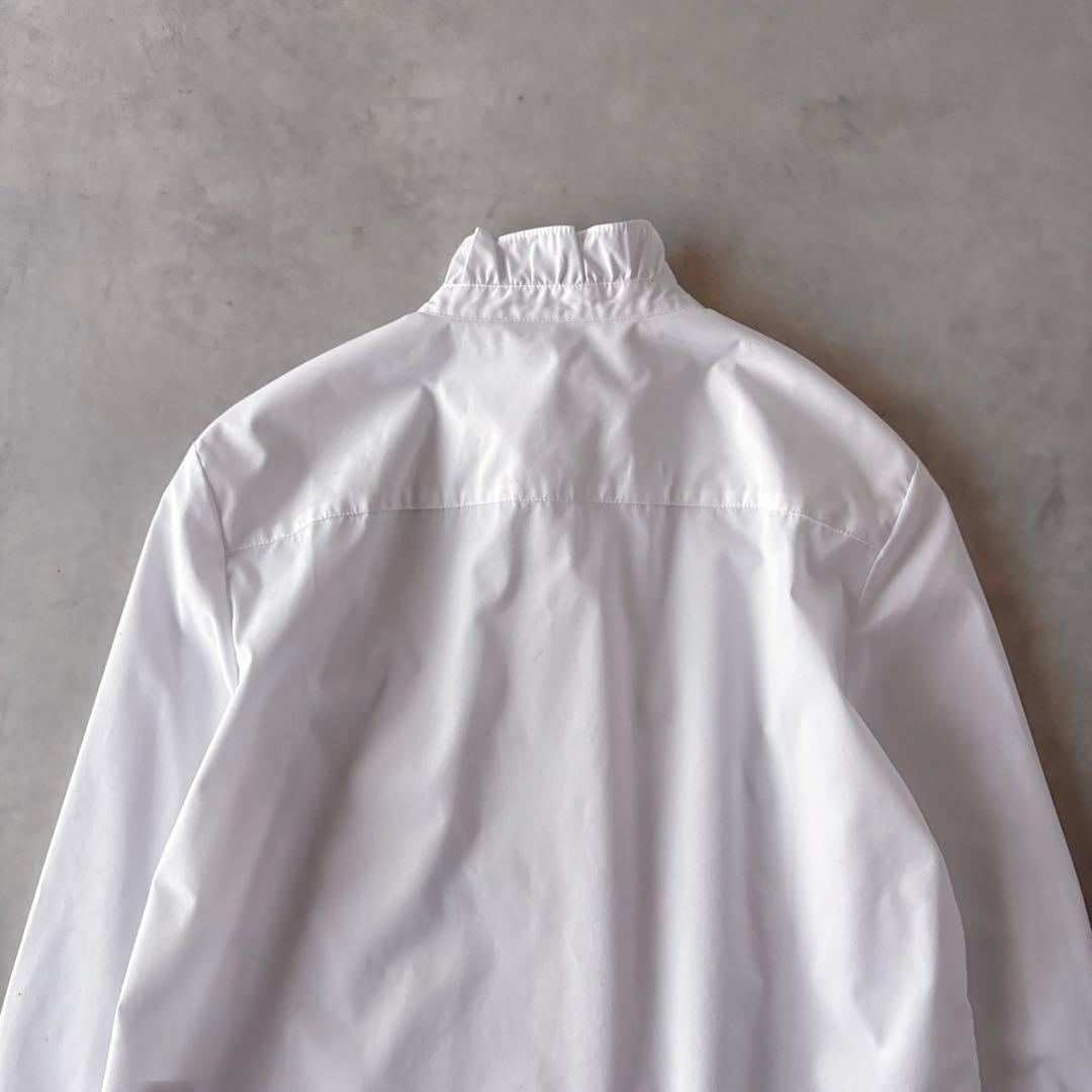 極美品　定価29,700円　セオリーリュクス　長袖　フリルブラウス　バンドカラー
