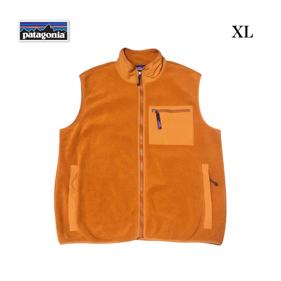 当日発送フォロー割FA24 patagonia フリースベスト XL オレンジ