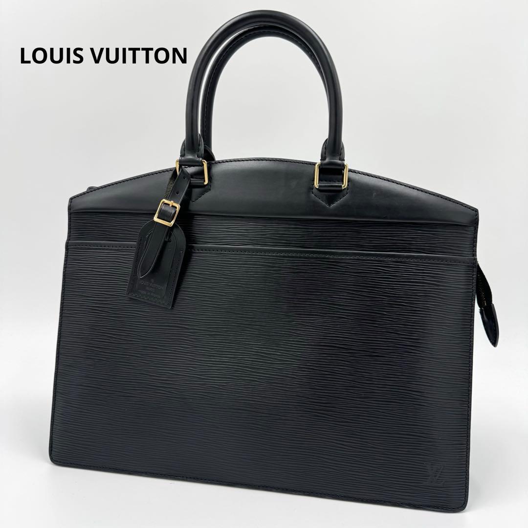 ルイヴィトン エピ リヴィエラ レザー ハンドバッグ ビジネス ブラック