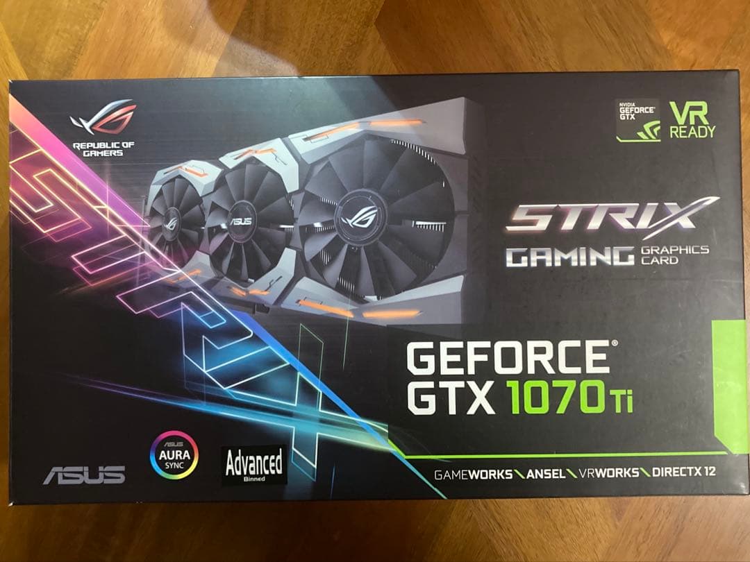 【難あり】asus グラフィックボード　gtx1070ti