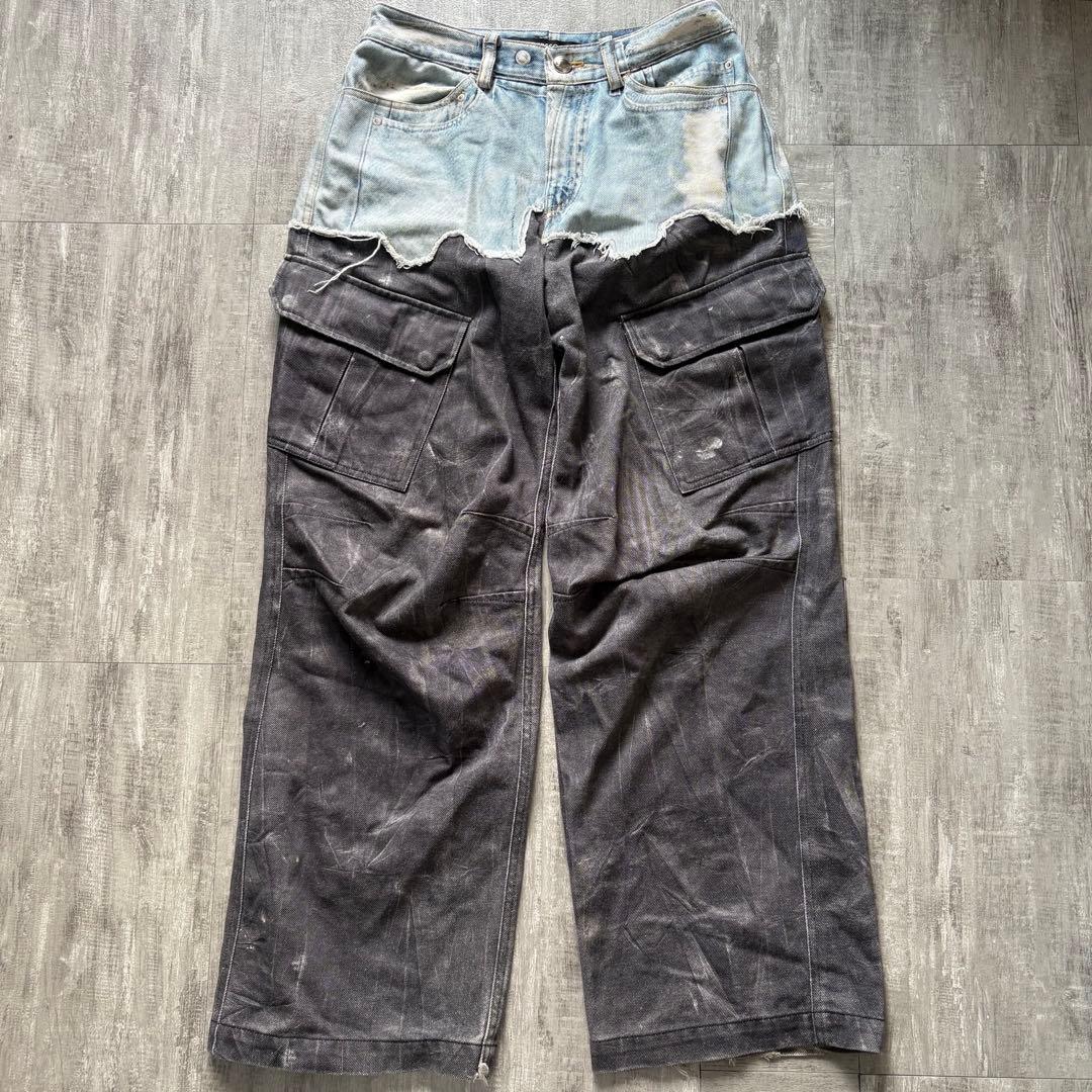 ANDERSON BELL denim printed cargo デニム　28