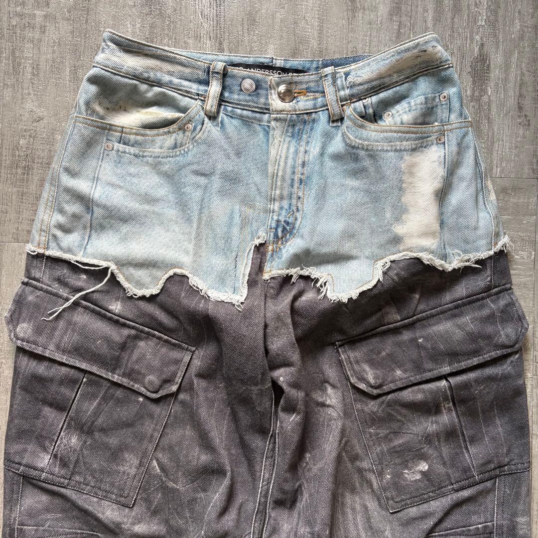 ANDERSON BELL denim printed cargo デニム　28