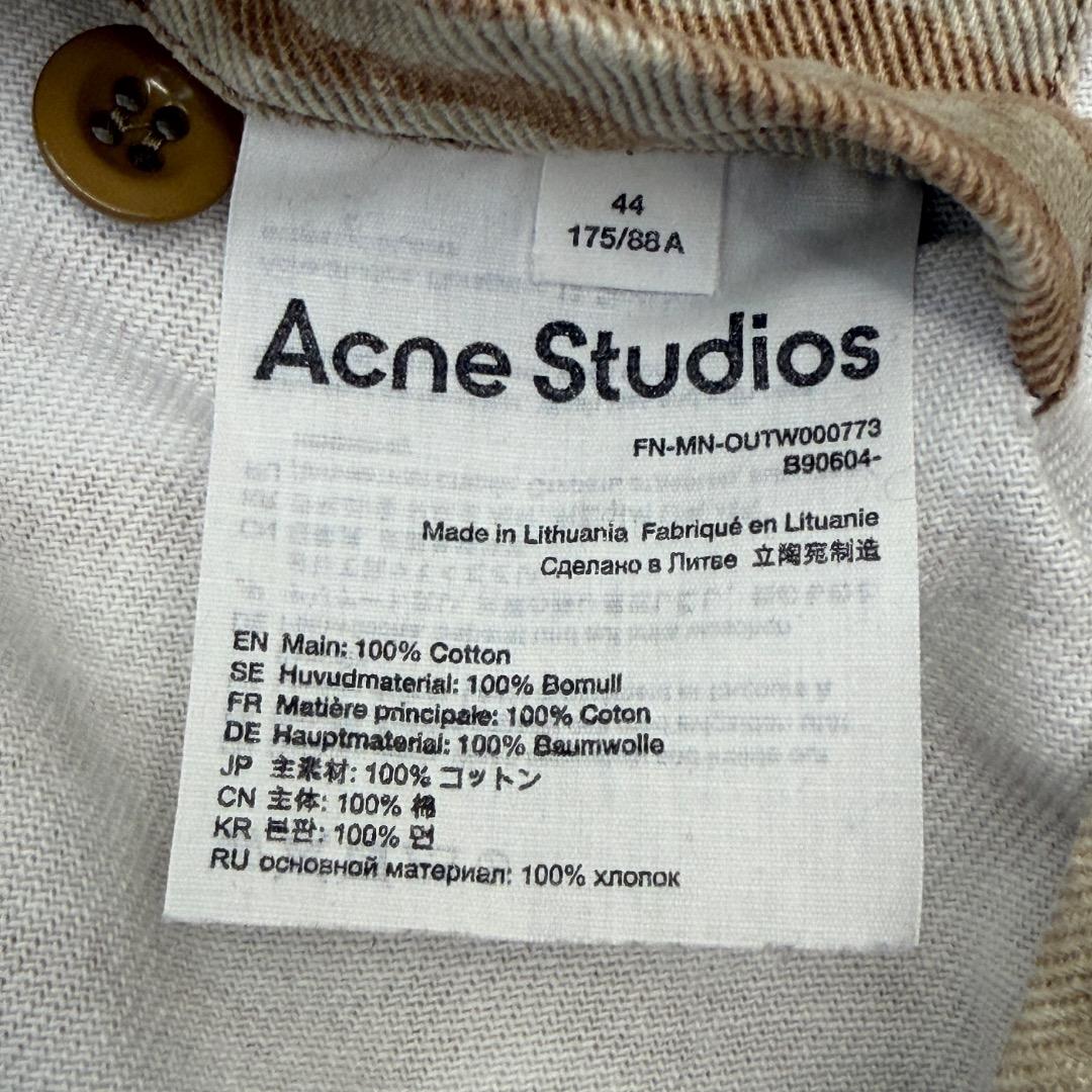 ウ*ラ様 【美品】 アクネストゥディオズ デニムジャケット コットン ベージュ