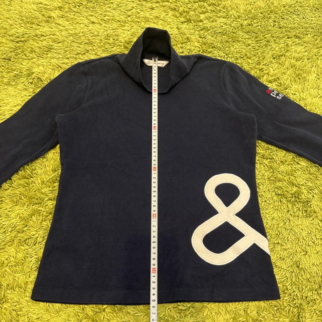 and per se アンパスィ長袖ハイネック モックネック ネイビー Mサイズ