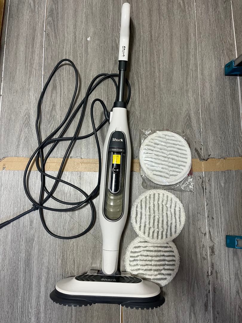 Shark STEAM & SCRUB 回転スチームモップ S7001JWH