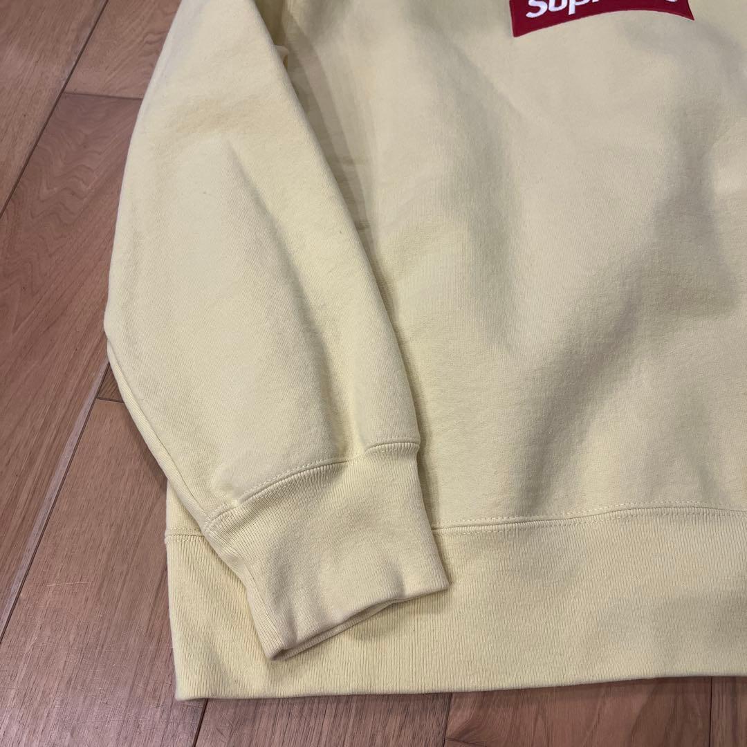 SUPREME ボックスロゴ スウェットクルーネック イエロー
