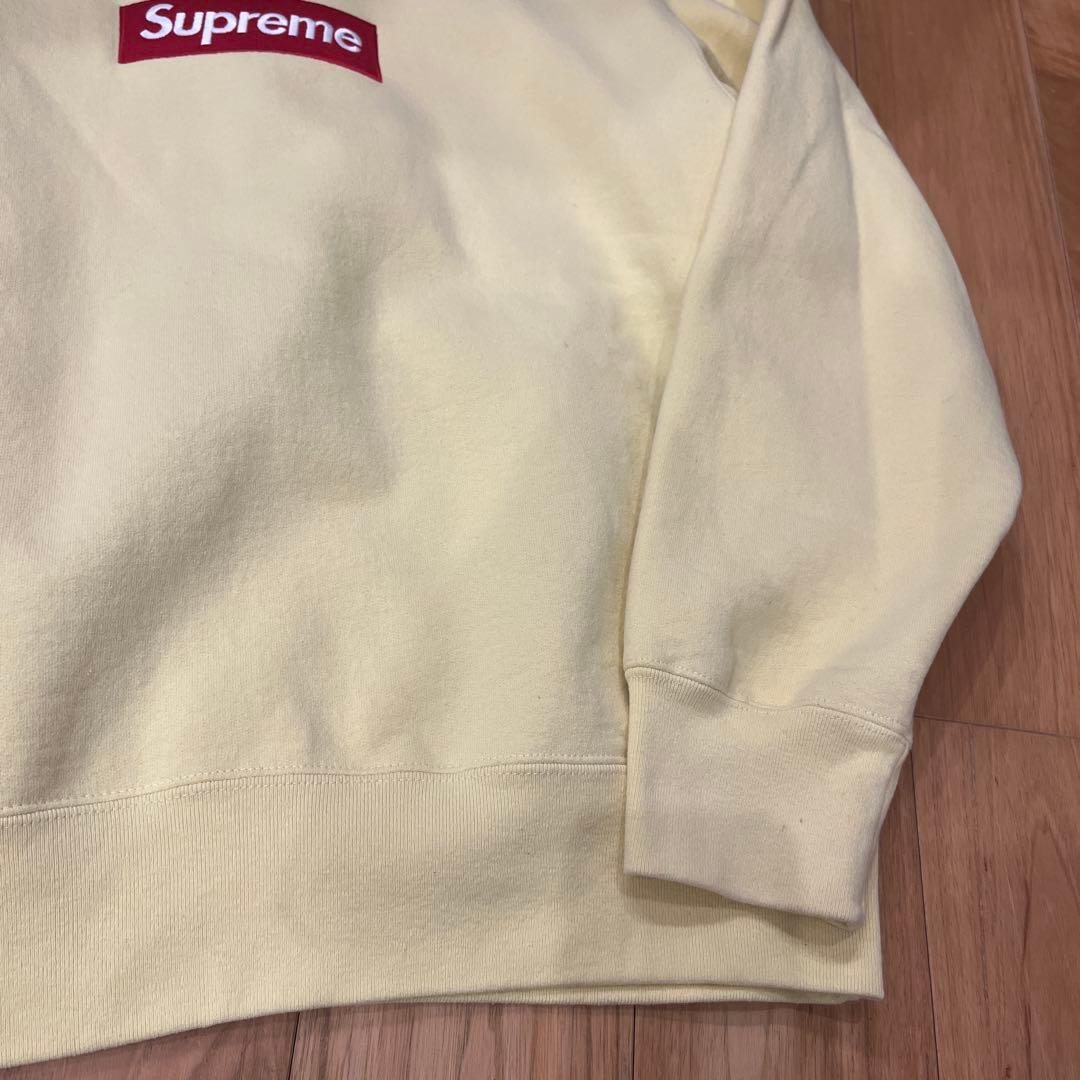 SUPREME ボックスロゴ スウェットクルーネック イエロー