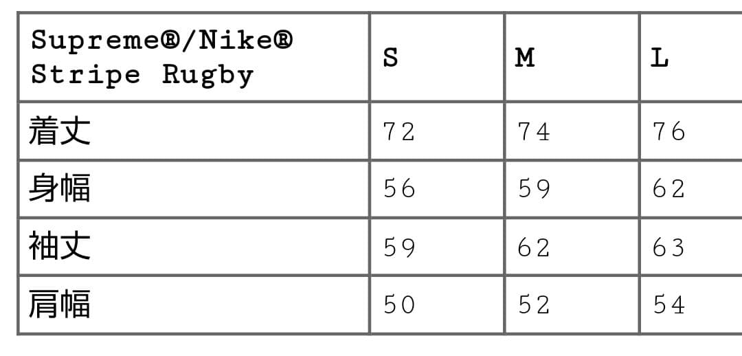サイズＭ Supreme/Nike Stripe Rugby