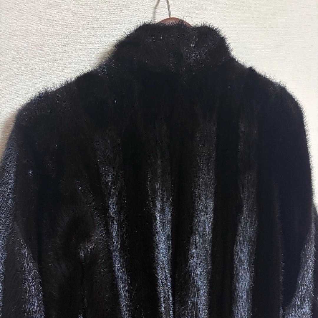 【SAGA・MINK】 リアルファーコート13号 ロングコート 金タグ