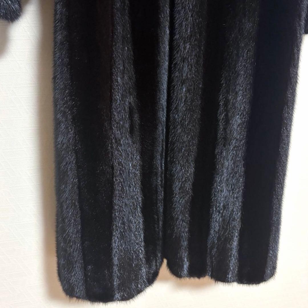 【SAGA・MINK】 リアルファーコート13号 ロングコート 金タグ