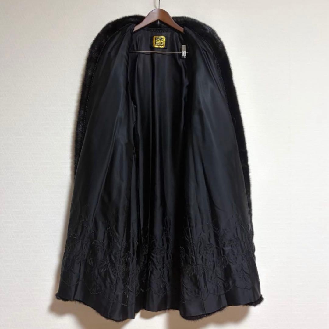 【SAGA・MINK】 リアルファーコート13号 ロングコート 金タグ