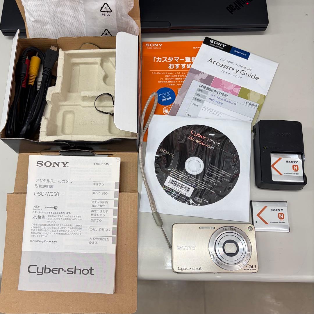 ソニー　デジカメ　ジャンク　Sony Cyber-shot DSC-W350