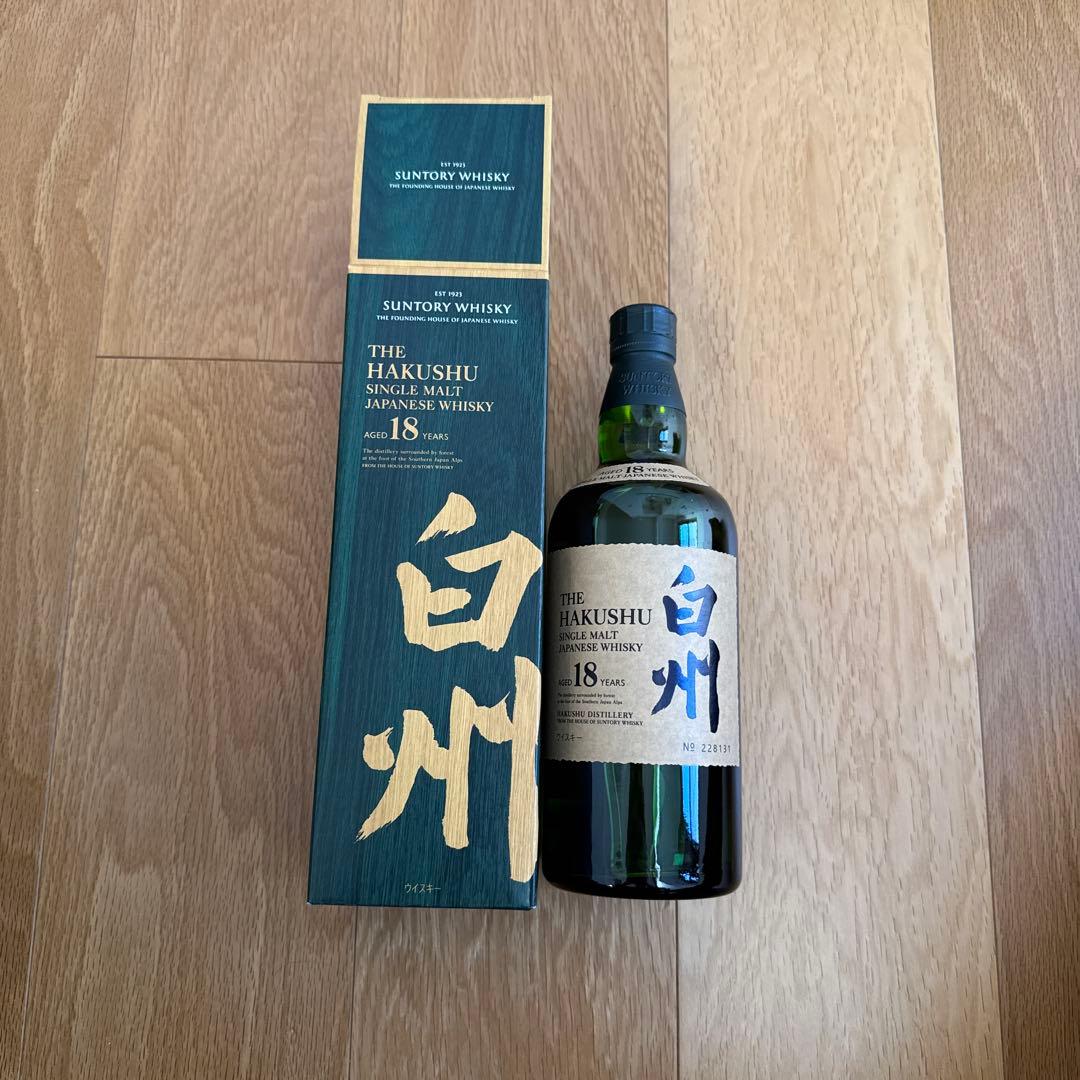白州18年サントリーシングルモルトジャパニーズウイスキー日本新品未使用未開封品
