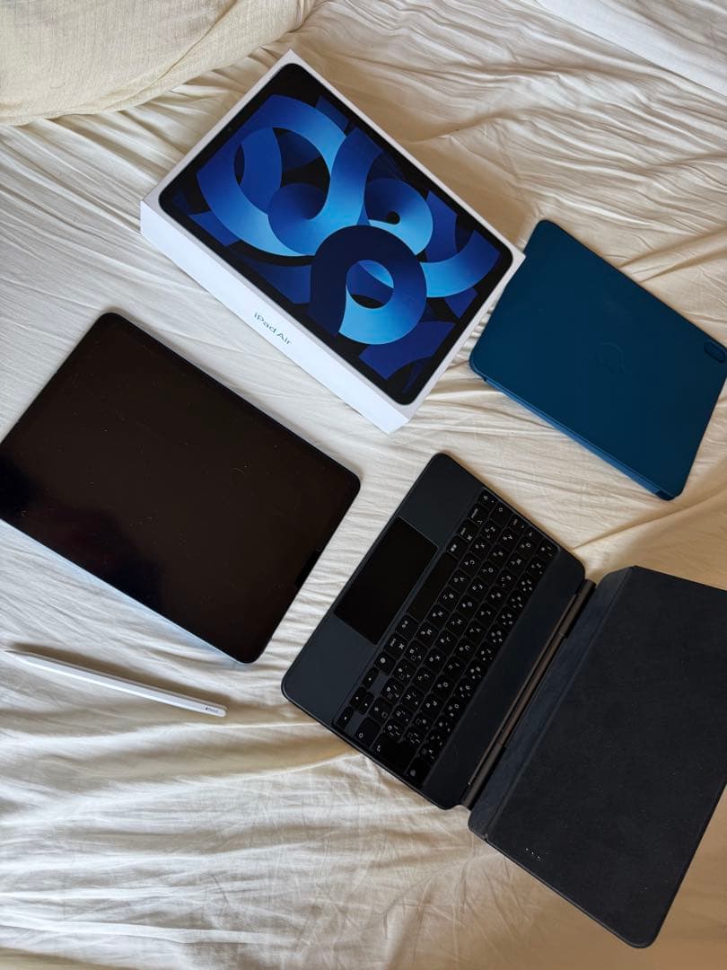iPadAir5+ApplePencil+MagicKeyboard+純正カバー