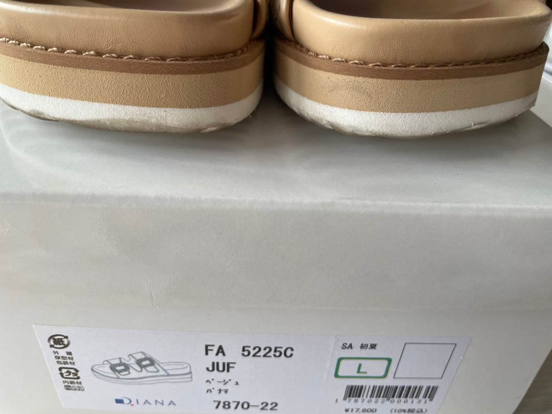 まる　chay collection by DIANA サンダル　ベージュ